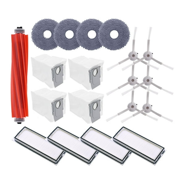 Neutop Replacement Kit Compatible with Roborock Qrevo MaxV, Qrevo S, Qrevo Plus, Qrevo Pro, Robot Vacuum Part with 1 Roller 4 Filter 6 Side Brush 4 Mop Pad 4 Dust Bag