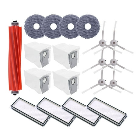 Neutop Replacement Kit Compatible with Roborock Qrevo MaxV, Qrevo S, Qrevo Plus, Qrevo Pro, Robot Vacuum Part with 1 Roller 4 Filter 6 Side Brush 4 Mop Pad 4 Dust Bag