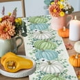 thumbnail image 4 of Thanksgiving Blue Table Runner, Autumn Thanksgiving Kitchen Dining Table Decoration for Home Party Decor 13x60 Inches, 4 of 9