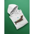 thumbnail image 3 of Image Conscious Birds On A Dachsund Hoodie Womens -Jay Fleck Designs, Female Casual Fit, 3 of 4