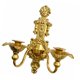 thumbnail image 4 of Portavelas de pared, candelabro, soporte para velas de pared rústico dorado retro, apliques para velas de pared 32cm x 38cm, 4 of 9
