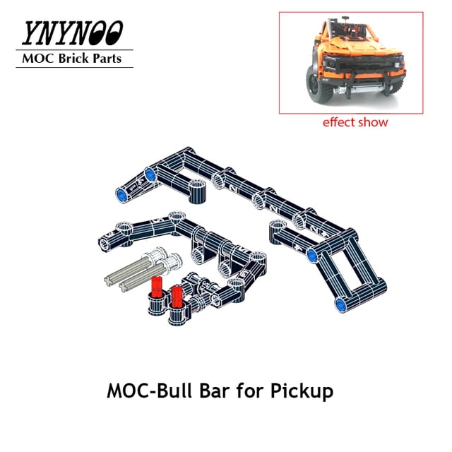 Fit for Pickups F-150 Raptor 42126 Bricks Set Car MOC Trailer Hitch Crane Platform Cover Modified Building Blocks DIY Toys Gifts