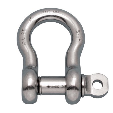 

STAINLESS ANCHOR SHACKLE FS WITH SCREW PIN 7/16 316NM USA