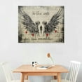 thumbnail image 2 of Nawypu Rustic Angel Wing Canvas Wall Art Farmhouse Inspirational Quotes Wall Decor Angel Pictures Prints Motivational Framed Modern Artwork for Home Living Room Bedroom Bathroom, 2 of 4