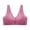 Purple, variant on JGTDBPO Front Closure Bras For Women No Underwire Plus Size Full Coverage Bras Front Snap Bras Post Surgery Front Closure Brassiere Sports Bra Zip Wireless Minimizer Bra