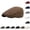 Brown, variant on XFeng Women's Herringbone Tweed Flat Cap British Style Ivy Newsboy Hat Soft Warm Fabric for All Season Daily Street Casual Wear,Khaki,One Size