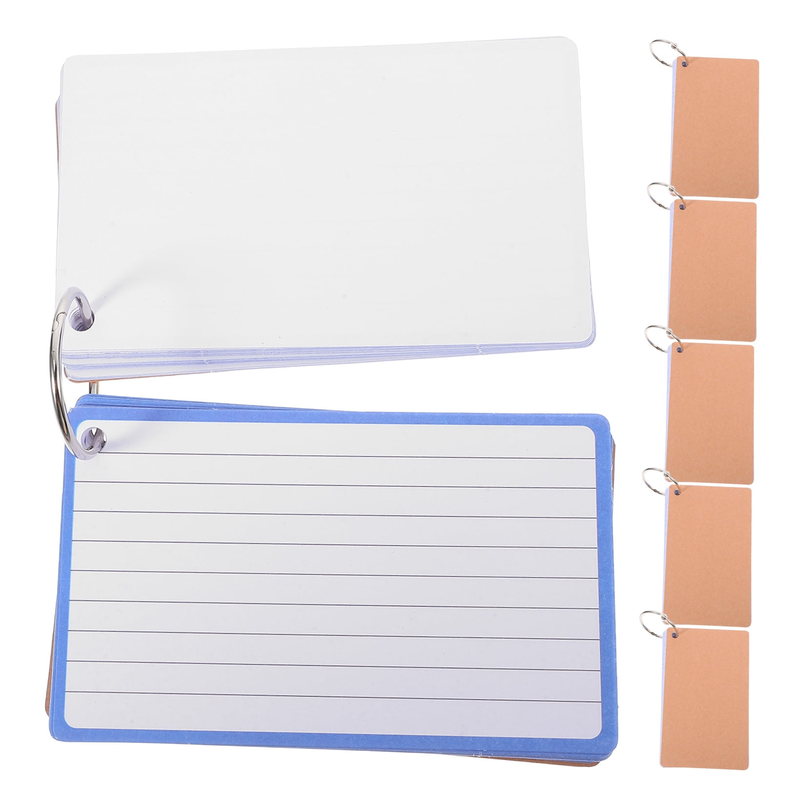 LOLIPPYY 6-Pack Rectangular Index Card for Notetaking, Memory Aid, Home and Office Organization