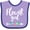 Lavender and Purple, variant on Inktastic Flower Girl with Arrow and Flowers Girls Baby Bib