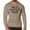 Khaki, variant on Gymish Do It Now Lightweight Long Sleeve Hooded T-shirt for Men