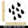 thumbnail image 2 of Rain Shower Self-Inking Rubber Stamp Ink Stamper - Lime Green Ink - Mini 1/2 Inch, 2 of 7