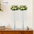 thumbnail image 3 of 10 Pcs Silver 21.9" Tall Vase Trumpet Vases Wedding Centerpieces Fit for Party, 3 of 12