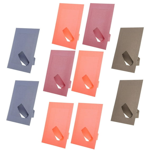 WHAMVOX 10Pcs Party Picture Frame Assorted Color for Home Decoration and Photo Holder