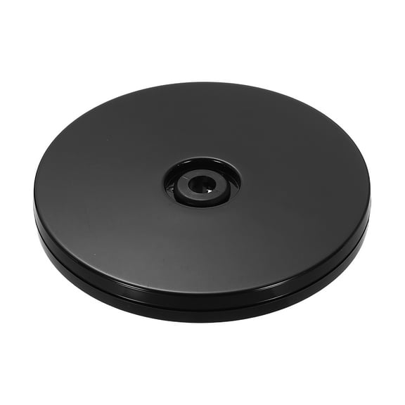 1Pack Acrylic Lazy Susan Turntable, 4" Spinner Lazy Susan Turntable Organizer, Acrylic Ball Bearing Rotating Tray for Pantry Spice Rack Decorating, Black