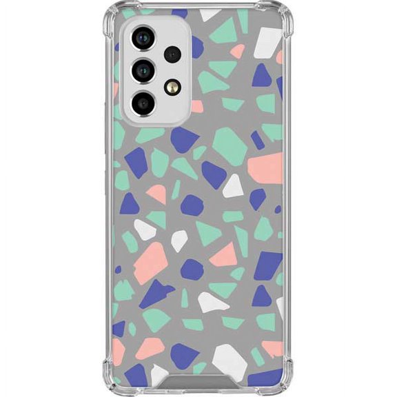 Skinit Polka Dots Cement Terrazzo Galaxy A53 5G Clear Case