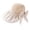 Beige, variant on Yanyanz Sun Hats for Women, Womens Outdoor Casual Bow Decoration Big Head Design Sun Hat, Bucket Hats Pink One Size
