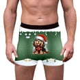 thumbnail image 1 of Festive Reindeer Snowflake Print Underwear Soft Breathable Briefs Comfortable Stretch Fit Holiday For Men Briefs Underwear 10 Brain Darling for Men Pack 34 White S, 1 of 5