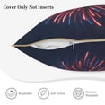 thumbnail image 3 of KLL Fireworks3 Decorative Throw Pillow Covers Velvet Soft for Couch Sofa Bedroom Living Room Outdoor (No pillow core)- 18"x18", 3 of 5