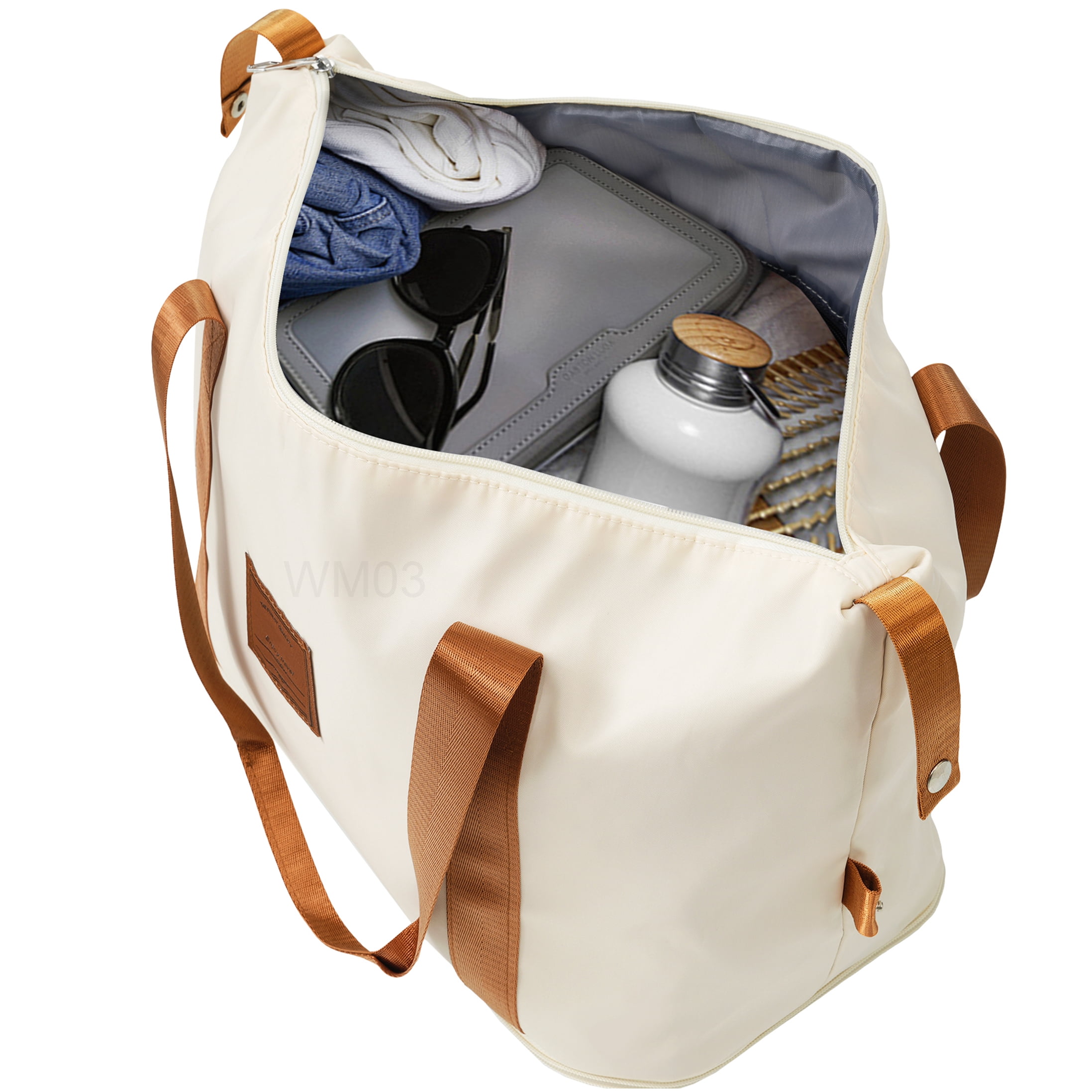 Lightweight 3-Piece Hardshell Luggage Set with Wheels, Airline Approved Carry-On Suitcase in Cream