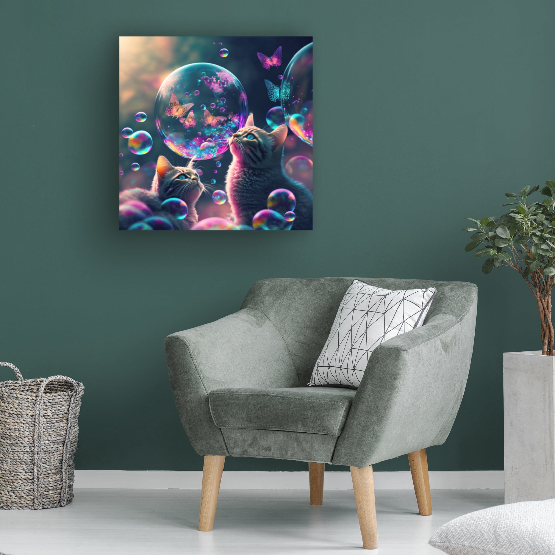 Canvas Wall Art - Ray Heere 'Mystical Morning 25' Wall Art for Living Room, Bedroom, or Office Décor by Trademark Fine Art - 24 x 24 Inches