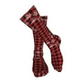 thumbnail image 4 of Yiaed Red Buffalo Plaid Print Great elasticity Adult Stockings Sports socks for Men and Women-One Size, 4 of 8