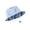 Blue, variant on Boys' Summer Sun Hat, UV Protection Thin Plaid Print Lightweight Outdoor Cap Navy Size 0-6 Months