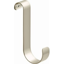 Over The Door Towel Bar Hooks Satin Nickel Rust Resistant Durable Steel 2 Pack