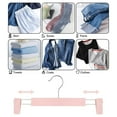 thumbnail image 3 of Perchas para pantalones que giran 360°: perchas para faldas que ahorran espacio con clips ajustables, paquete de 10, 3 of 5