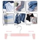 thumbnail image 3 of Perchas para pantalones FloreceBien, perchas para faldas que ahorran espacio con ganchos giratorios de 360°, pinzas ajustables, perchas para pantalones, perchas para ropa, abrigos, prendas de vestir,, 3 of 5