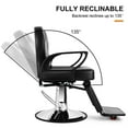 thumbnail image 5 of Artist hand All Purpose Reclining Hydraulic Barber Chair Heavy Duty Salon Beauty Spa Hair Styling Equipment(Black), 5 of 12