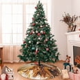 thumbnail image 7 of KLL 36" Christmas Tree Skirt Yak Xmas Tree Skirts Mat for New Year Xmas Holiday Party Indoor Outdoor Home Decoration, 7 of 7