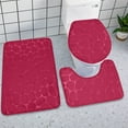 thumbnail image 4 of AuroraX Bathroom Rugs Sets 3 Piece,Absorbent Non Slip Washable Red Bathroom Rug Toilet Rug U Shaped Home Bathroom Decor Rustic/Lodge, 4 of 8