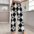 thumbnail image 2 of Gambling Casino Cards Pajama Pants Breathable with Pockets Pajamas For Lady Vintage Sleeping Pants Bedroom Homewear, 2 of 6
