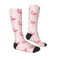 thumbnail image 3 of Easygdp Cute Flamingo With Heart Fashionable Adult Sockings&Sports Sockings&Breathable Sockings, Non-Pilling,Contrasting Color Design, 3 of 9