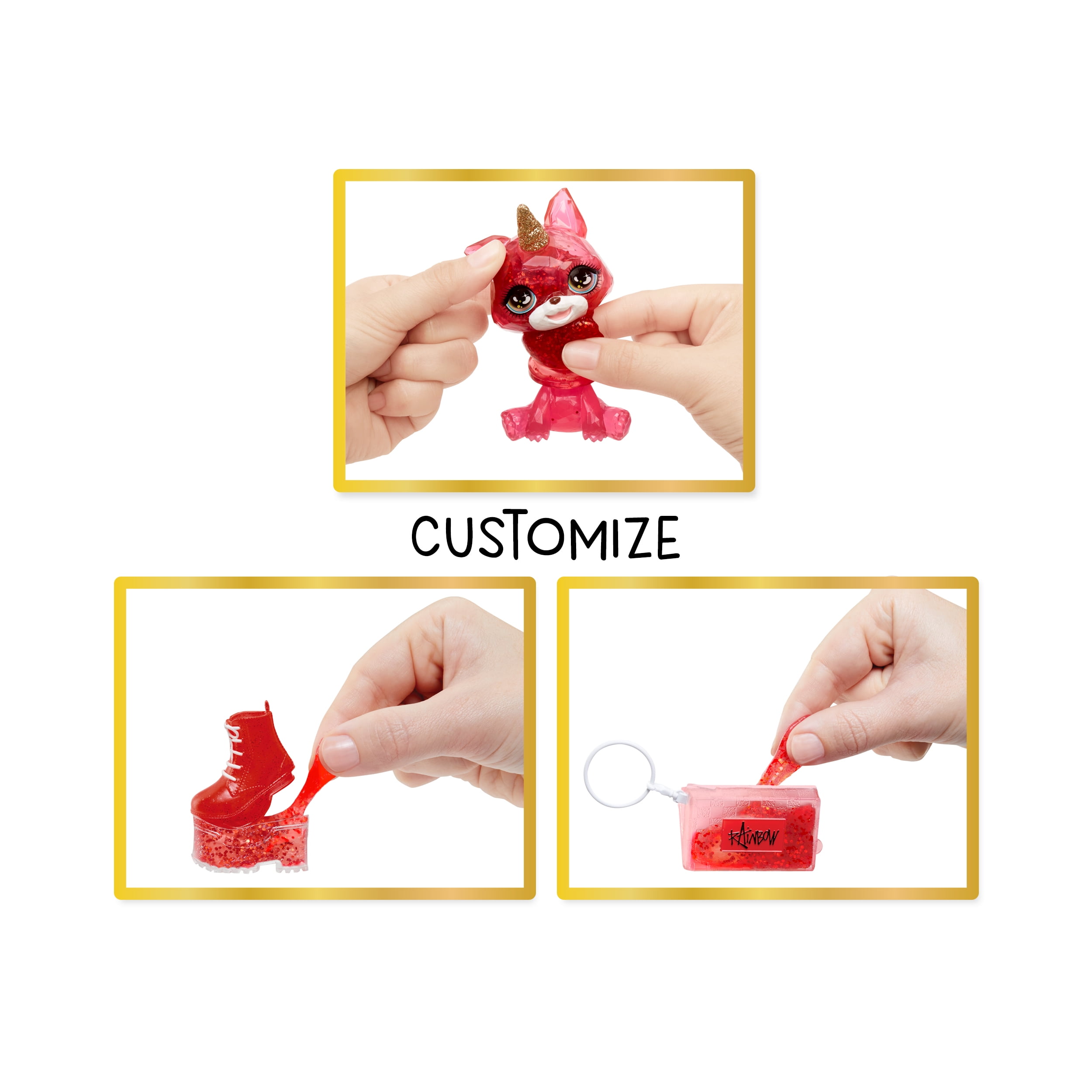 Rainbow High Ruby with Slime Kit & Pet, 11” Doll, Red, Ages 4+