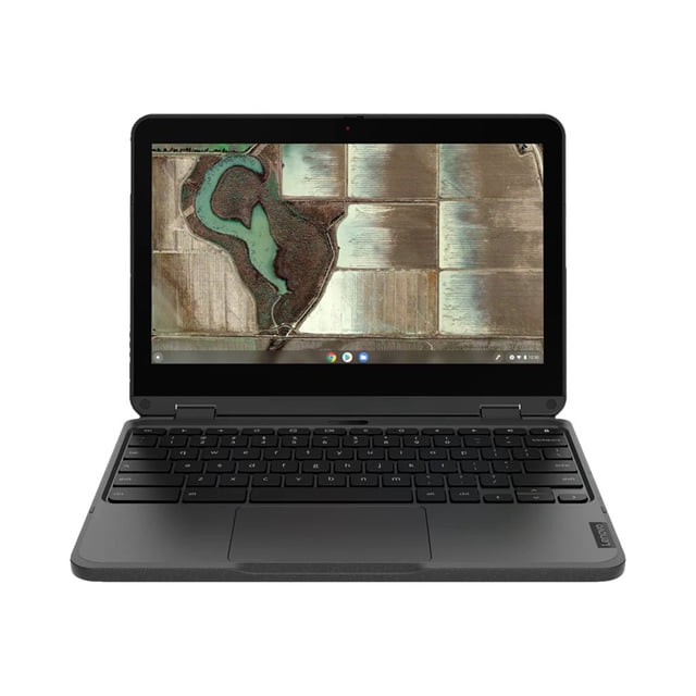Lenovo 500e Chromebook Gen 3 82JB - Conception à Rabat - Intel Celeron - N4500 / jusqu'à 2,8 GHz - Chrome OS - UHD Graphics - 4 Go RAM - 32 Go eMMC - Écran Tactile IPS 11,6 Pouces 1366 x 768 (HD) - Wi‐Fi 6 - Gris - Clav.: Anglais