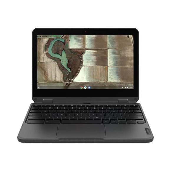 Lenovo 500e Chromebook Gen 3 82JB - Flip design - Intel Celeron - N4500 / up to 2.8 GHz - Chrome OS - UHD Graphics - 4 GB RAM - 32 GB eMMC - 11.6" IPS touchscreen 1366 x 768 (HD) - Wi-Fi 6 - gray - kbd: English
