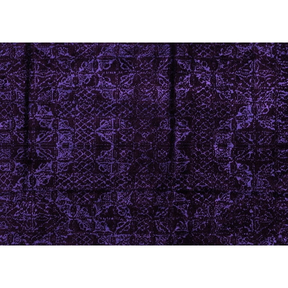 Ahgly Company Indoor Rectangle Abstract Pink Modern Area Rugs, 5' x 7'