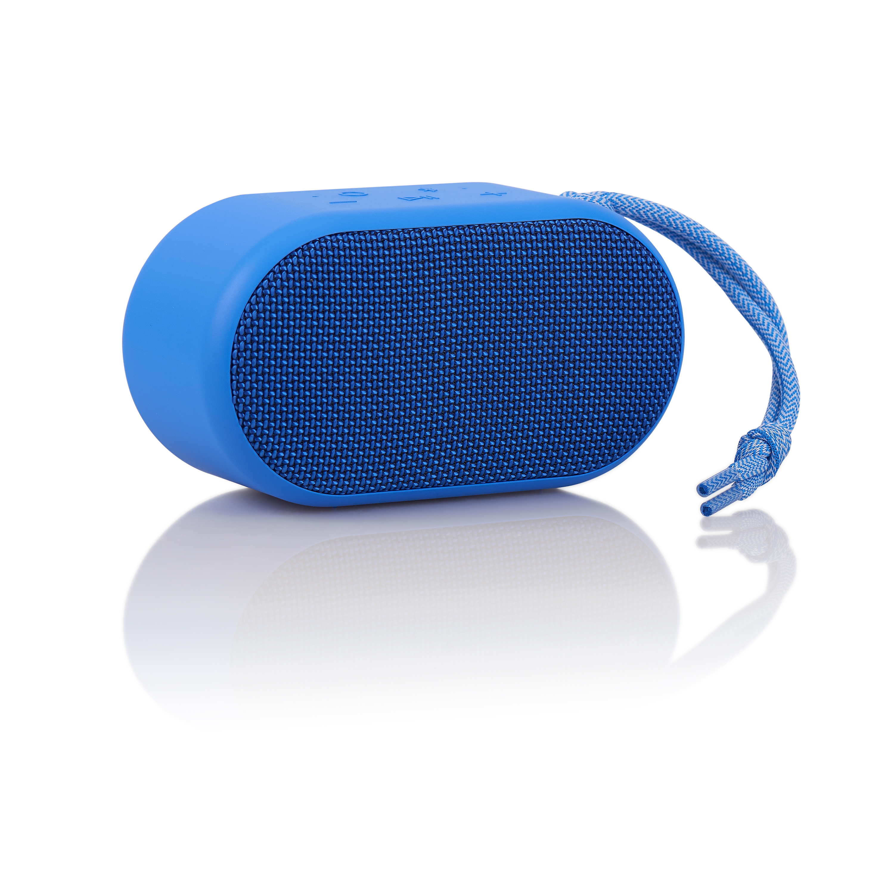 onn. Small Rugged Portable Bluetooth Speaker, Cobalt - image 3 of 4