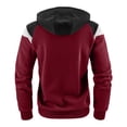 thumbnail image 3 of Men's Casual Fashion Zip Up Hoodie Autumn Winter Patchwork Contrast Ribbed Design Sweatshirt Comfortable Stylish Jacket, 3 of 4