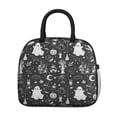 thumbnail image 2 of Womens Black and White Halloween Elements Pattern Lunch Box for Work,Insulated Lunch Bag for Women,Loncheras Para Mujer,Leakproof Adult Lunch Bag for Work,Beach,Travel,Picnic,Camping, 2 of 7