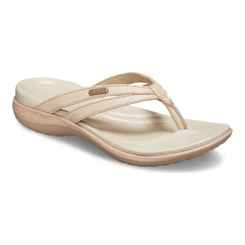 women's capri strappy flip flop sandal