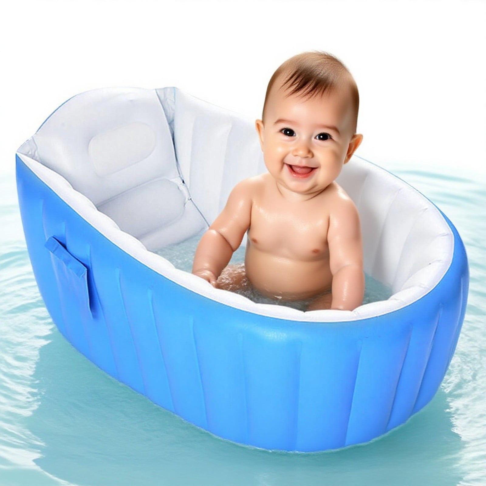 Inflatable Baby Bathtub Extra Large Pool for Bath Water Play Portable Toddler Kids Swimming Tub