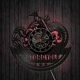 thumbnail image 3 of Leutsin Horloge Murale en Vinyle Forme de Moto Créative Rétro Nostalgique, 3 of 7