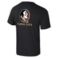 thumbnail image 3 of Men's Colosseum Black Florida State Seminoles Logo Lockup 2-Hit Active Blend T-Shirt, 3 of 3