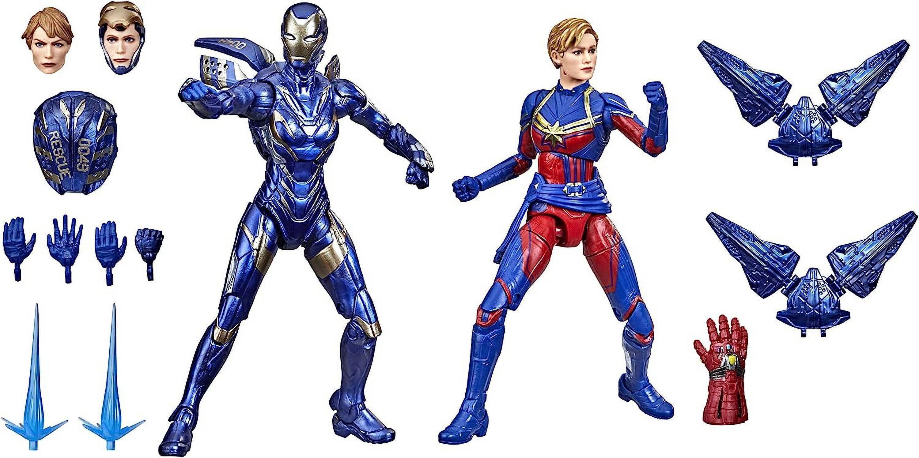 Marvel Legends The Infinity Saga 6 Inch Action Figure Studios Series 2-Pack - Captain Marvel & Rescue Armor