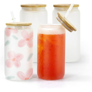 Pandaloo Glass Cups With Lids and Straws 20 Fl Oz ｜TikTok Search