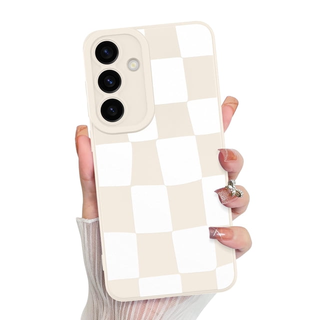 Funda de teléfono KANGHAR compatible con Samsung Galaxy S24, blanca