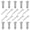 M8 by 25, variant on 10Pcs Multipurpose Single Hole Clevis Pin Stainless Steel Link Hinge Pin Cylindrical Positioning Insert Dowel Pins
