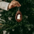 thumbnail image 6 of Souew 2D Acrylic Rabbit Pendant, 2D Acrylic Pinecone Animal Ornaments Set Christmas Tree Hanging Decor with Hamster Dog Cat Squirrel Festive Holiday For Animal Lovers, 6 of 7