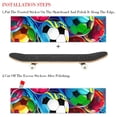 thumbnail image 2 of Football Skateboard Stickers Pack of Two, Emery Surface PVC Back Material, 8.8x32.6in/22.4x83 cm, 2 of 5